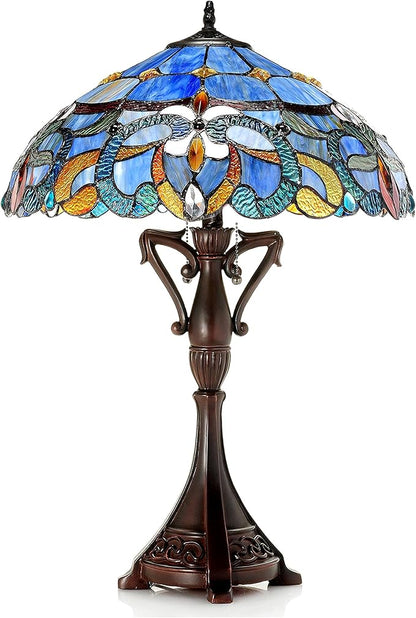 Chloe CH18091PV18-TL2 Nora Table Lamp, One Size, Multicolor - LeafyLoom