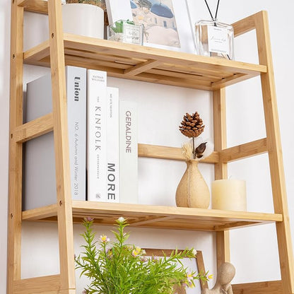 4-Tier Bamboo Ladder Shelf - LeafyLoom