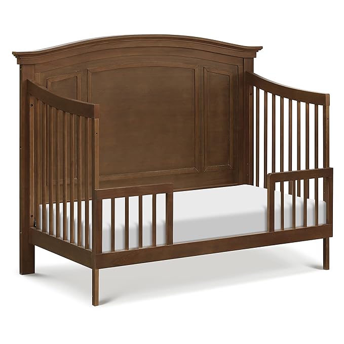 NAMESAKE Durham 4-in-1 Convertible Crib in Derby Brown, Greenguard Gold Certified - LeafyLoom