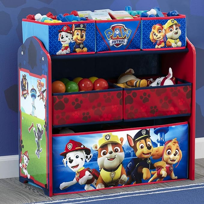 Delta Children Design & Store 6 Bin Toy Storage Organizer, Nick Jr. PAW Patrol - LeafyLoom