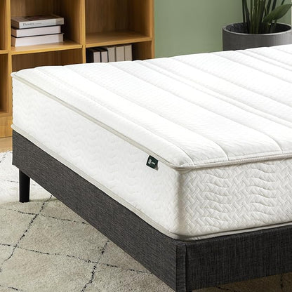 ZINUS 6 Inch Foam and Spring Hybrid Mattress [New Version], Full, Fiberglass free, Medium Firmness, Durable Support, Certified Safe Foams & Fabric, Mattress in A Box - LeafyLoom