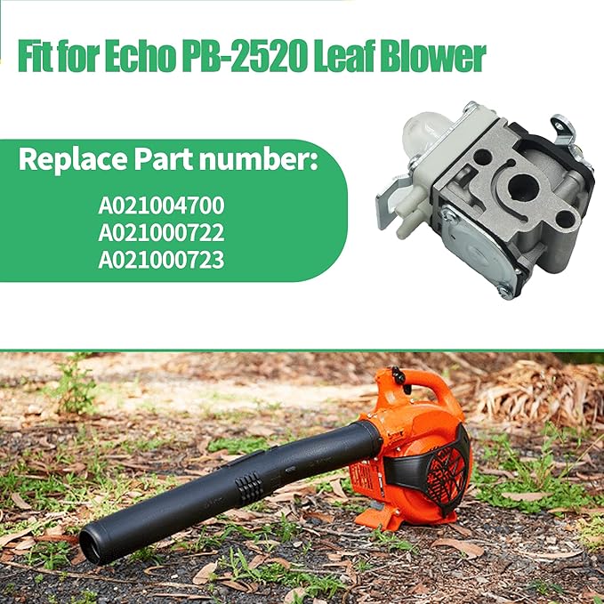 A021004700 A021000722 A021000723 New Carburetor Kits with Air Filter Fits for Echo PB-2520 Leaf Blower Replaces A021004700 A021000722 A021000723 - LeafyLoom