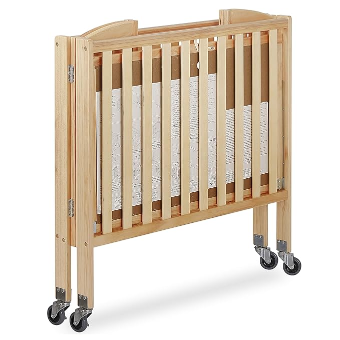 3-in-1 Folding Portable Crib, Natural, Large - LeafyLoom