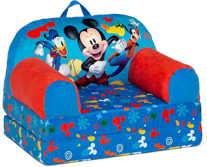 Delta Children Cozee Buddy Flip-Out Kids Chair, Mickey Mouse - LeafyLoom