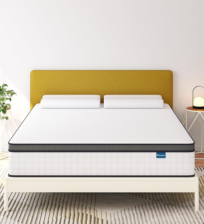 Full Size Mattress,10 Inch Full Mattress in a Box,Hybrid Memory Foam Full Size Mattresses,Medium Firm Soft and Comfort White Mattress,CertiPUR-US. - LeafyLoom