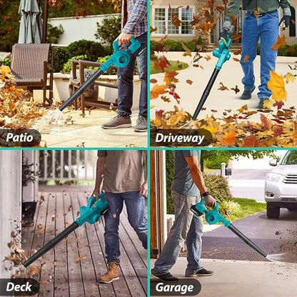 Cordless Leaf Blower for Makita 18V Battery for Lawn Care Leaf Blowing, Car, Corner Dust Clearing(Tool Only,No Battery) - LeafyLoom