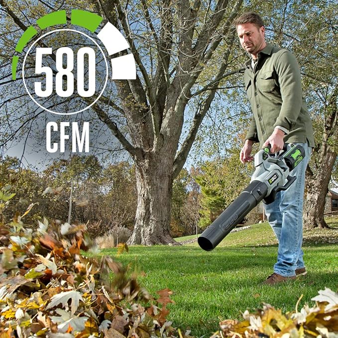 EGO Power+ LB5800 580 CFM Variable-Speed 56-Volt Lithium-ion Cordless Leaf Blower Battery & Charger Not Included - LeafyLoom