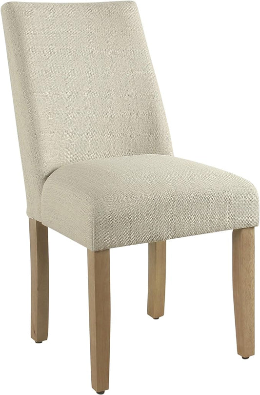 HomePop Dining Chair, Linen Cream (Single Pack) - LeafyLoom