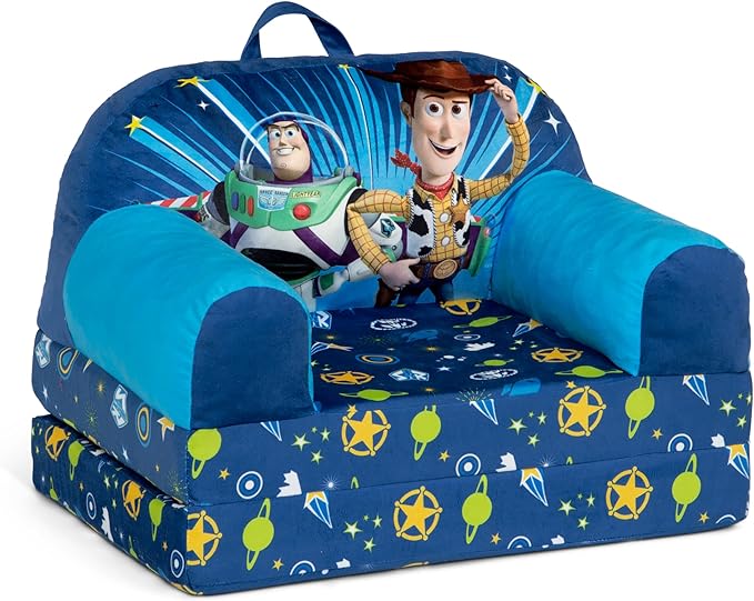 Delta Children Cozee Buddy Flip-Out Kids Chair, Toy Story - LeafyLoom