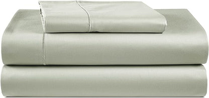 LANE LINEN 100% Egyptian Cotton Bed Sheets - 1000 Thread Count 3-Piece Twin Set Long Staple Bedding Sateen Weave Luxury Hotel Fits Upto 16" Mattress Mineral - LeafyLoom