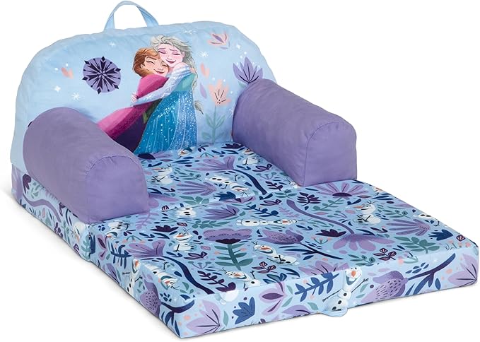 Delta Children Cozee Buddy Flip-Out Kids Chair, Disney Frozen - LeafyLoom