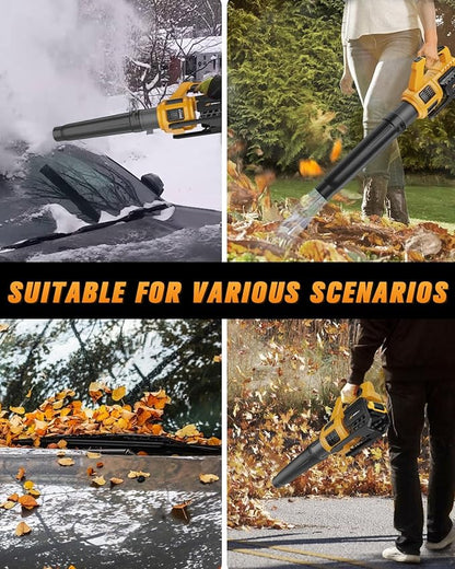 Cordless Leaf Blower for Dewalt 20V Max Battery (No Battery) 400CFM Electric Leaf Blower Cordless, Variable Speed, Turbo Mode, Battery Powered Leaf blowers for Lawn Care, Yard - LeafyLoom