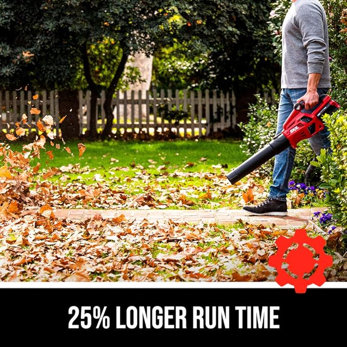 SKIL PWR CORE 40 Brushless 40V 530 CFM Cordless Leaf Blower Kit, Variable Speed with Power Boost, Includes 2.5Ah Battery and Auto PWR Jump Charger- BL4713C-11 - LeafyLoom