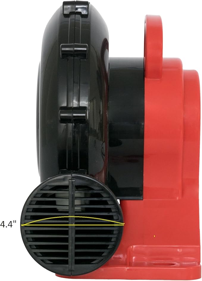 XPOWER BR-15 ¼ HP Indoor/Outdoor Inflatable Blower Fan for Holiday/Yard Decorations, Bounce Houses, Movie Screens,Black/Red - LeafyLoom