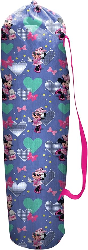 JAKKS Pacific Minnie Camp Chair for Kids, Portable Camping Fold N Go Chair with Carry Bag, Minnie - Bows - LeafyLoom