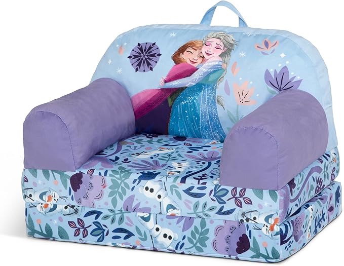 Delta Children Cozee Buddy Flip-Out Kids Chair, Disney Frozen - LeafyLoom