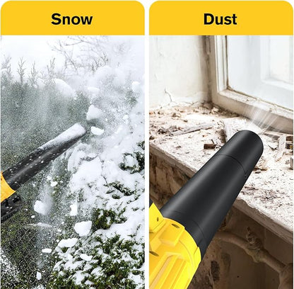 Cordless Leaf Blower for Dewalt 20V Battery, 26000RPM, 400CFM Portable Handheld Leaf Blower for Blowing SnowLeaves, Adjustable Speeds & lightweight for Yard,Patio,Factory(Battery Not Included) - LeafyLoom