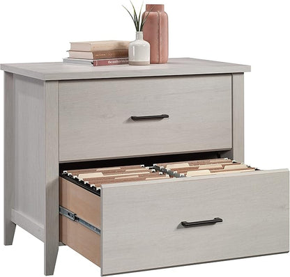 Sauder Summit Station 2-Drawer Lateral File Cabinet, L: 33.86" x W: 20.87" x H: 29.02", Glacier Oak - LeafyLoom