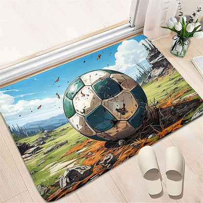 Football Rug for Boys Bedroom - Kids Rug Football Rug Basketball Rugs for Teen Boys Bedroom Football Carpet for Boys Bedroom Football Rugs for Boys Girls Sports Room,2'×3' - LeafyLoom