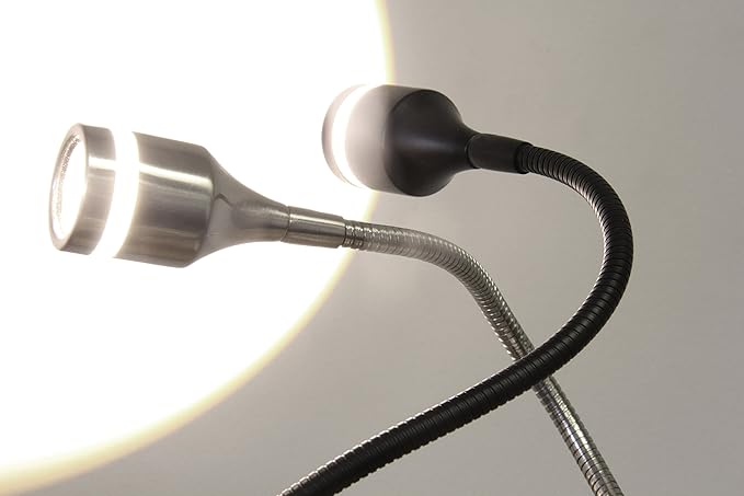 Adesso 3219-01 Prospect 45"-56" LED Floor Lamp, Black, Smart Outlet Compatible - LeafyLoom