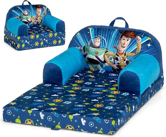 Delta Children Cozee Buddy Flip-Out Kids Chair, Toy Story - LeafyLoom