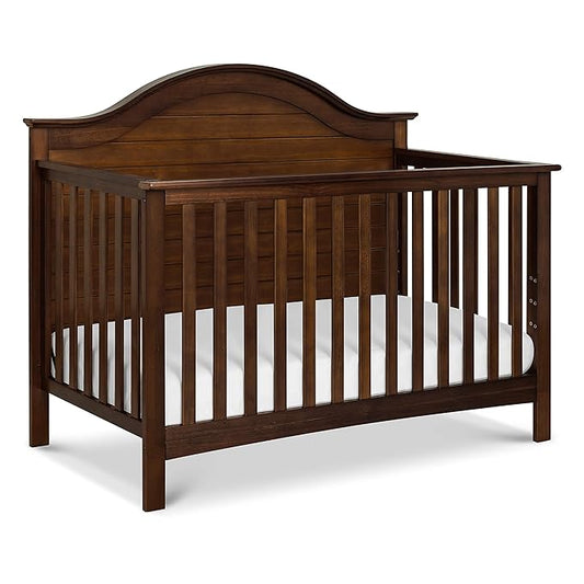 Carter's by DaVinci Nolan 4-in-1 Convertible Crib in Espresso, Greenguard Gold Certified, 57.5x30.8x47 Inch (Pack of 1) - LeafyLoom