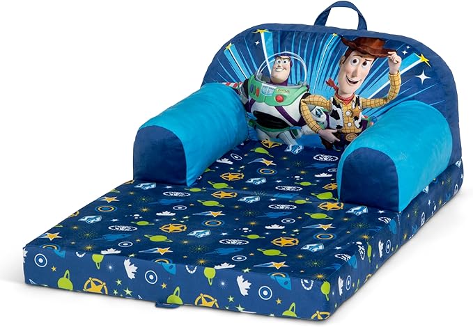 Delta Children Cozee Buddy Flip-Out Kids Chair, Toy Story - LeafyLoom