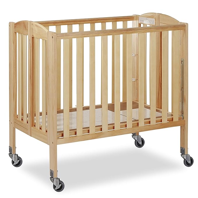 3-in-1 Folding Portable Crib, Natural, Large - LeafyLoom