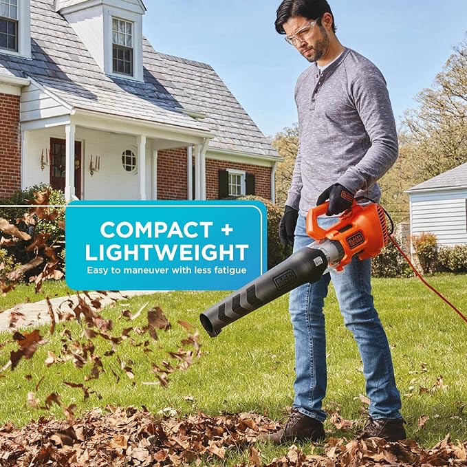 BLACK + DECKER Electric Axial Leaf Blower (BEBL750 - LeafyLoom