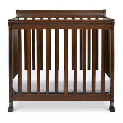 DaVinci Kalani 4-in-1 Convertible Mini Crib in Espresso | Greenguard Gold Certified - LeafyLoom