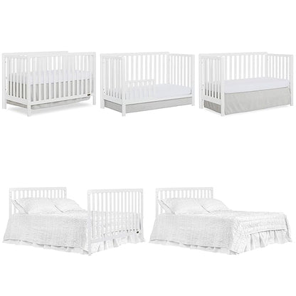 Nursery Essentials Bundle of Dream On Me Ridgefield 5-in-1 Convertible Crib, Dream On Me Ridgefield Changing-Table, with a Dream On Me Honeycomb Orthopedic Firm Fiber Standard Crib Mattress - LeafyLoom