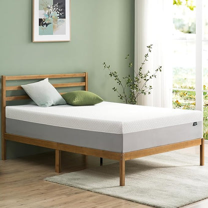 ZINUS 12 Inch Green Tea Essential Memory Foam Mattress [New Version], Twin, Fiberglass Free, Medium Feel, Breathable Airflow Memory Foam, Certified Safe Foams & Fabric, Mattress in A Box - LeafyLoom