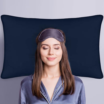 Utopia Bedding Bed Pillows for Sleeping (Navy), Standard Size, Set of 2, Hotel Pillows, Cooling Pillows for Side, Back or Stomach Sleepers - LeafyLoom