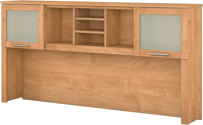 Bush Furniture Somerset Desk Hutch, 72W, Maple Cross - LeafyLoom