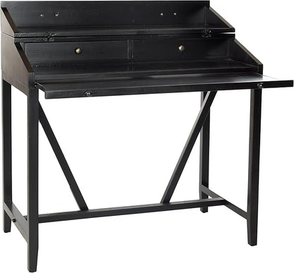 Safavieh American Homes Collection Wyatt Black Writing Desk - LeafyLoom