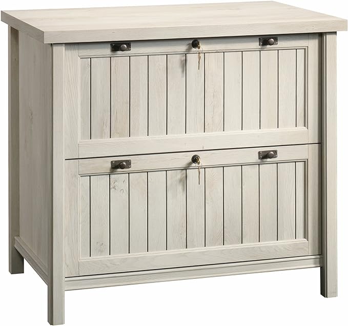 Sauder Costa Lateral File, Chalked Chestnut finish - LeafyLoom