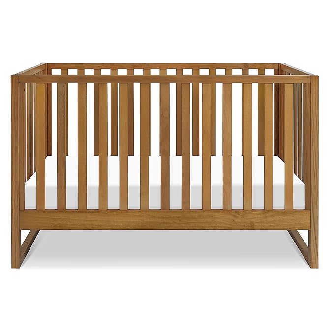 Davinci Hunter 3-in-1 Convertible Crib, Chestnut, Easy Assemble, Greenguard Gold Certified - LeafyLoom