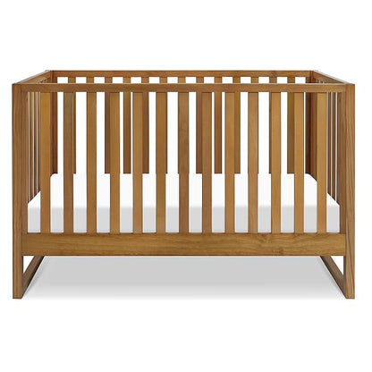 Davinci Hunter 3-in-1 Convertible Crib, Chestnut, Easy Assemble, Greenguard Gold Certified - LeafyLoom