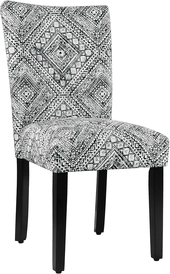 HomePop Parsons Classic Dining Room Tables and Chairs, 2 Packs, Velvet Tribal Pattern - LeafyLoom