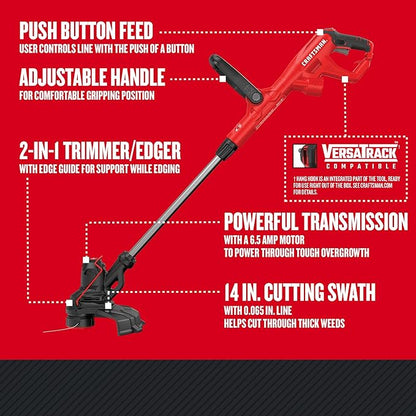 CRAFTSMAN 9 Amp Blower and 6.5 Amp 14-Inch String Trimmer Bundle - LeafyLoom