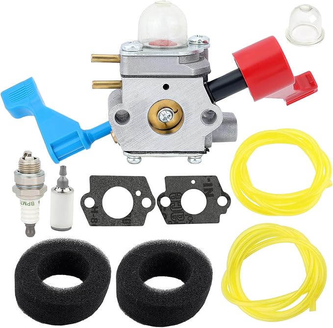 C1U-W12A Carburetor for Poulan FL1500 FL1500LE Leaf Blower C1U-W12B Gas Leaf Blower Carb Craftsman 952711486 530071629 with Filter Repower Kit Spark Plug - LeafyLoom