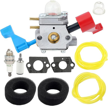 C1U-W12A Carburetor for Poulan FL1500 FL1500LE Leaf Blower C1U-W12B Gas Leaf Blower Carb Craftsman 952711486 530071629 with Filter Repower Kit Spark Plug - LeafyLoom