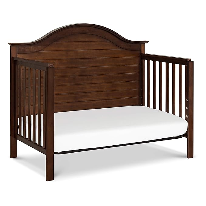 Carter's by DaVinci Nolan 4-in-1 Convertible Crib in Espresso, Greenguard Gold Certified, 57.5x30.8x47 Inch (Pack of 1) - LeafyLoom