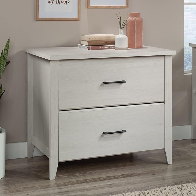 Sauder Summit Station 2-Drawer Lateral File Cabinet, L: 33.86" x W: 20.87" x H: 29.02", Glacier Oak - LeafyLoom