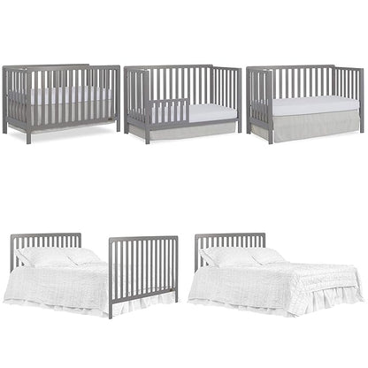 Nursery Essentials Bundle of Dream On Me Ridgefield 5-in-1 Convertible Crib, Dream On Me Ridgefield Changing-Table, with a Dream On Me Honeycomb Orthopedic Firm Fiber Standard Crib Mattress - LeafyLoom