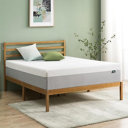 ZINUS 12 Inch Green Tea Essential Memory Foam Mattress [New Version], Full, Fiberglass Free, Medium Feel, Breathable Airflow Memory Foam, Certified Safe Foams & Fabric, Mattress in A Box - LeafyLoom