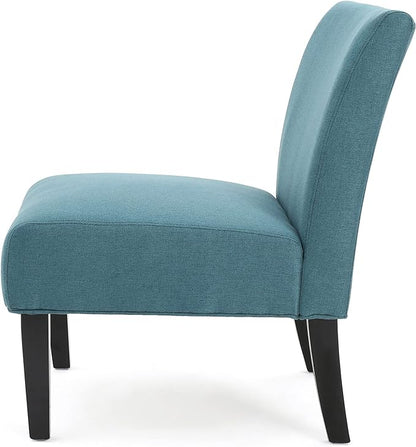 Christopher Knight Home Kassi Fabric Accent Chair, Dark Teal 29. 50”D x 22. 50”W x 32. 00”H - LeafyLoom