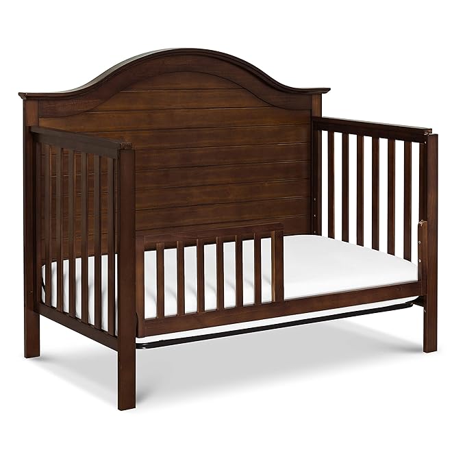 Carter's by DaVinci Nolan 4-in-1 Convertible Crib in Espresso, Greenguard Gold Certified, 57.5x30.8x47 Inch (Pack of 1) - LeafyLoom