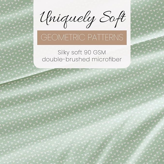 Linen Market 4 Piece Queen Bedding Sheet Set (Jade Urban Arrows) - Sleep Better Than Ever with These Ultra-Soft & Cooling Bed Sheets for Your Queen Size Bed - Deep Pocket Fits 16" Mattress - LeafyLoom