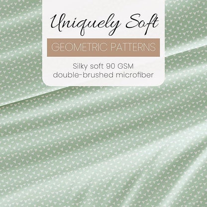 Linen Market 4 Piece Queen Bedding Sheet Set (Jade Urban Arrows) - Sleep Better Than Ever with These Ultra-Soft & Cooling Bed Sheets for Your Queen Size Bed - Deep Pocket Fits 16" Mattress - LeafyLoom